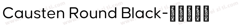 Causten Round Black字体转换